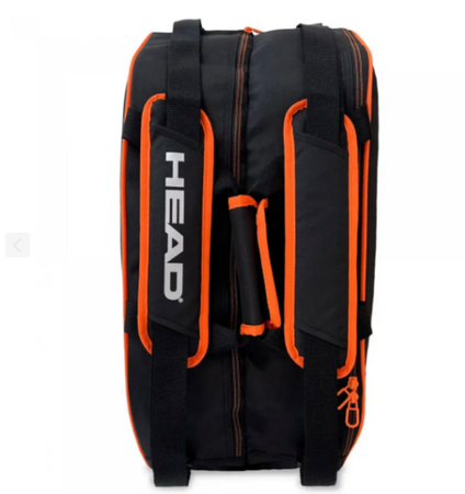 HEAD CORE PADEL ULTIMATE BAG SVART OG ORANSJE